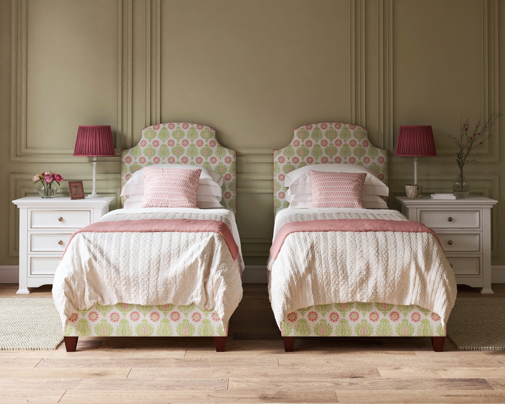 Be Our Guest Edward Bulmer Natural Paint   EBNP Eau De Nile Bedroom The Headboard Workshop 3 